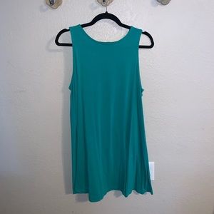 Teal tank dress